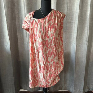 Pink and White Silk ETCETERA Dress